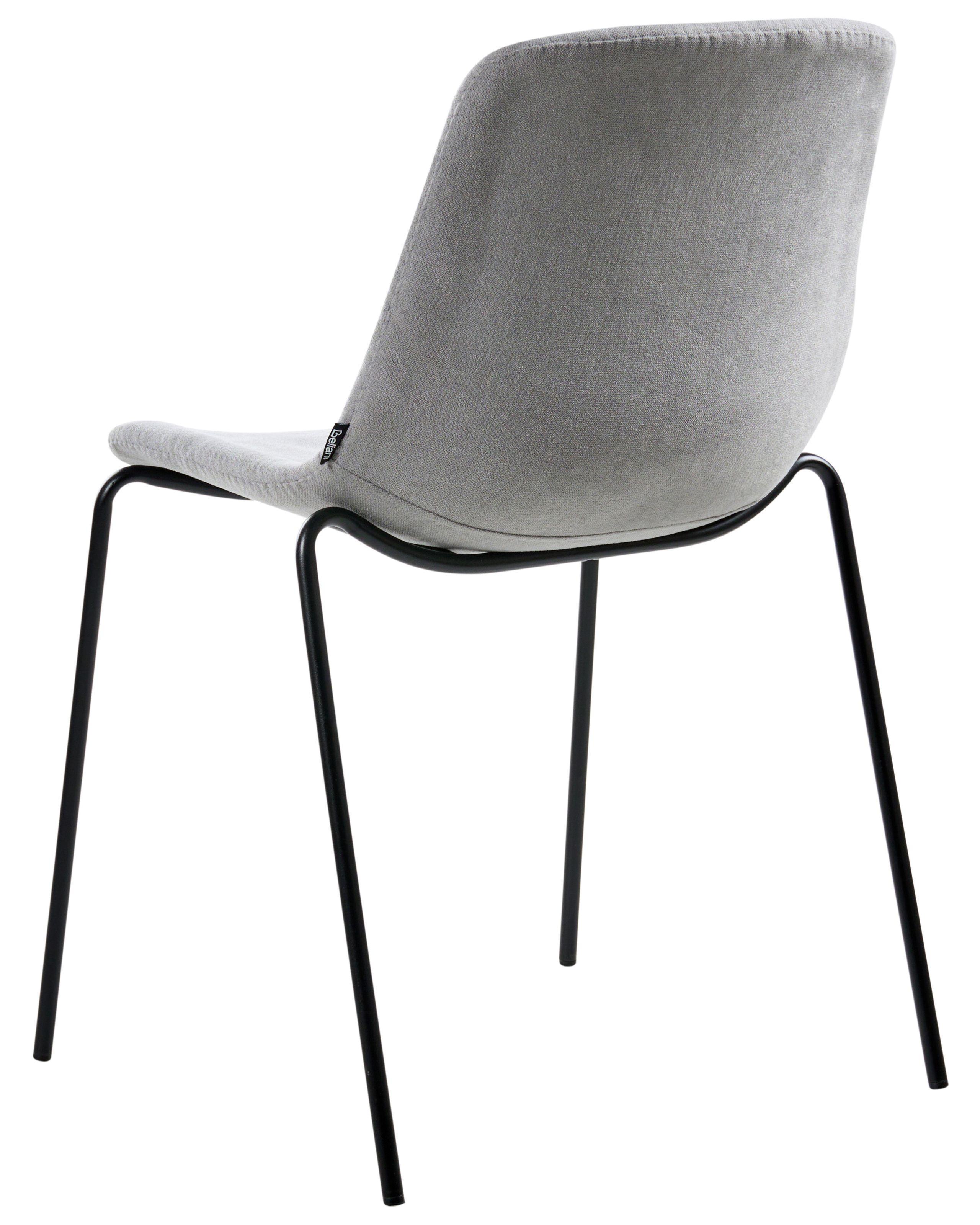 Beliani Lot de 4 chaises de salle à manger en Tissu Moderne TILLER  