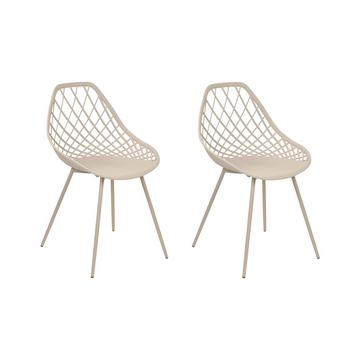 Lot de 2 chaises en Matière synthétique Moderne CANTON II