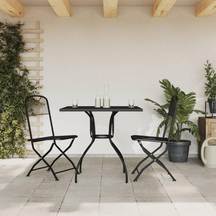 VidaXL Ensemble de salle à manger de jardin métal  