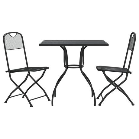 VidaXL set da pranzo da giardino Metallo  