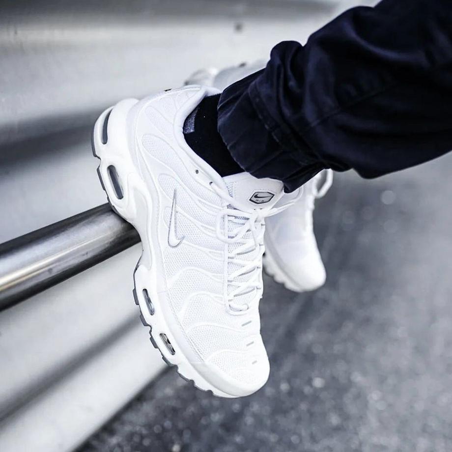NIKE Air Max Plus White Red Gradient Baskets  