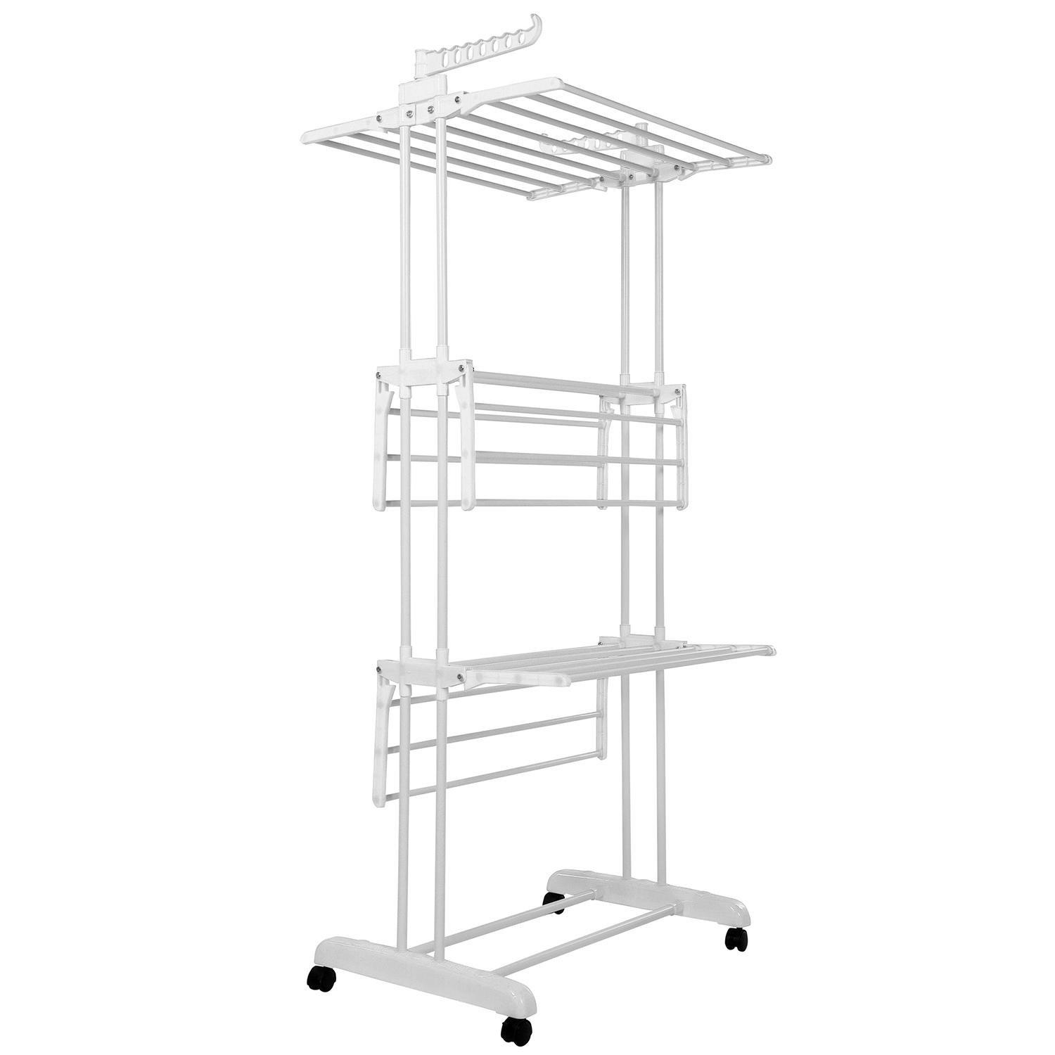 Northio Stendibiancheria mobile e stendibiancheria - bianco  