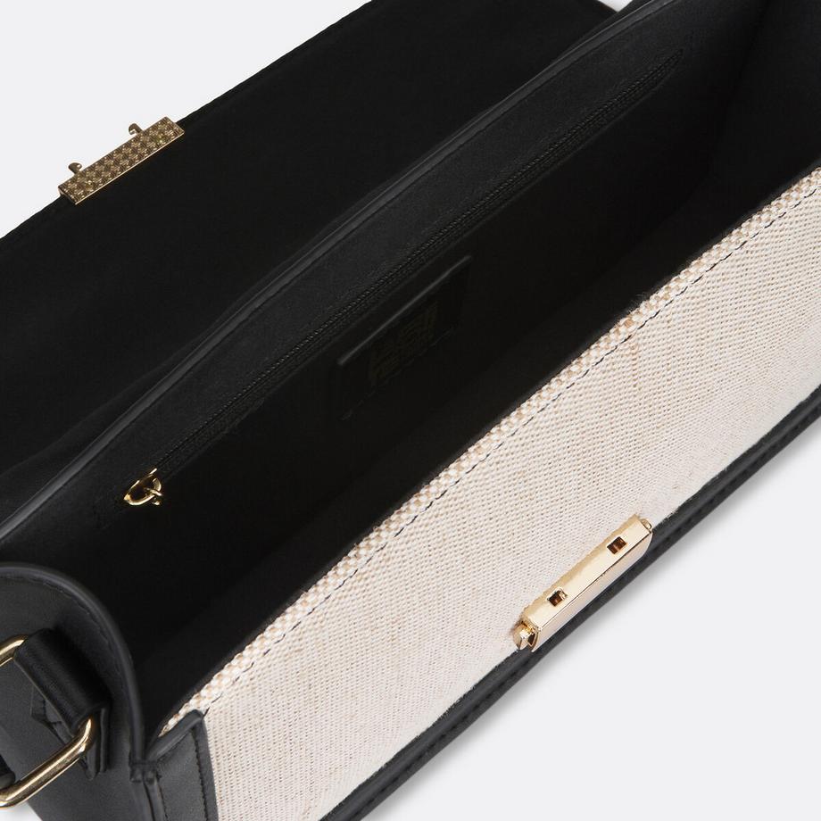 La Redoute Collections Sac bandoulière bi-matière  