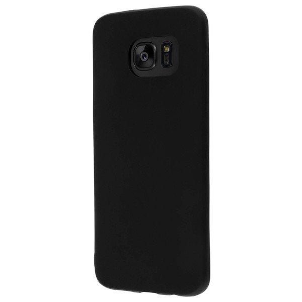 Avizar  Coque souple noir mate Galaxy S7 Edge 