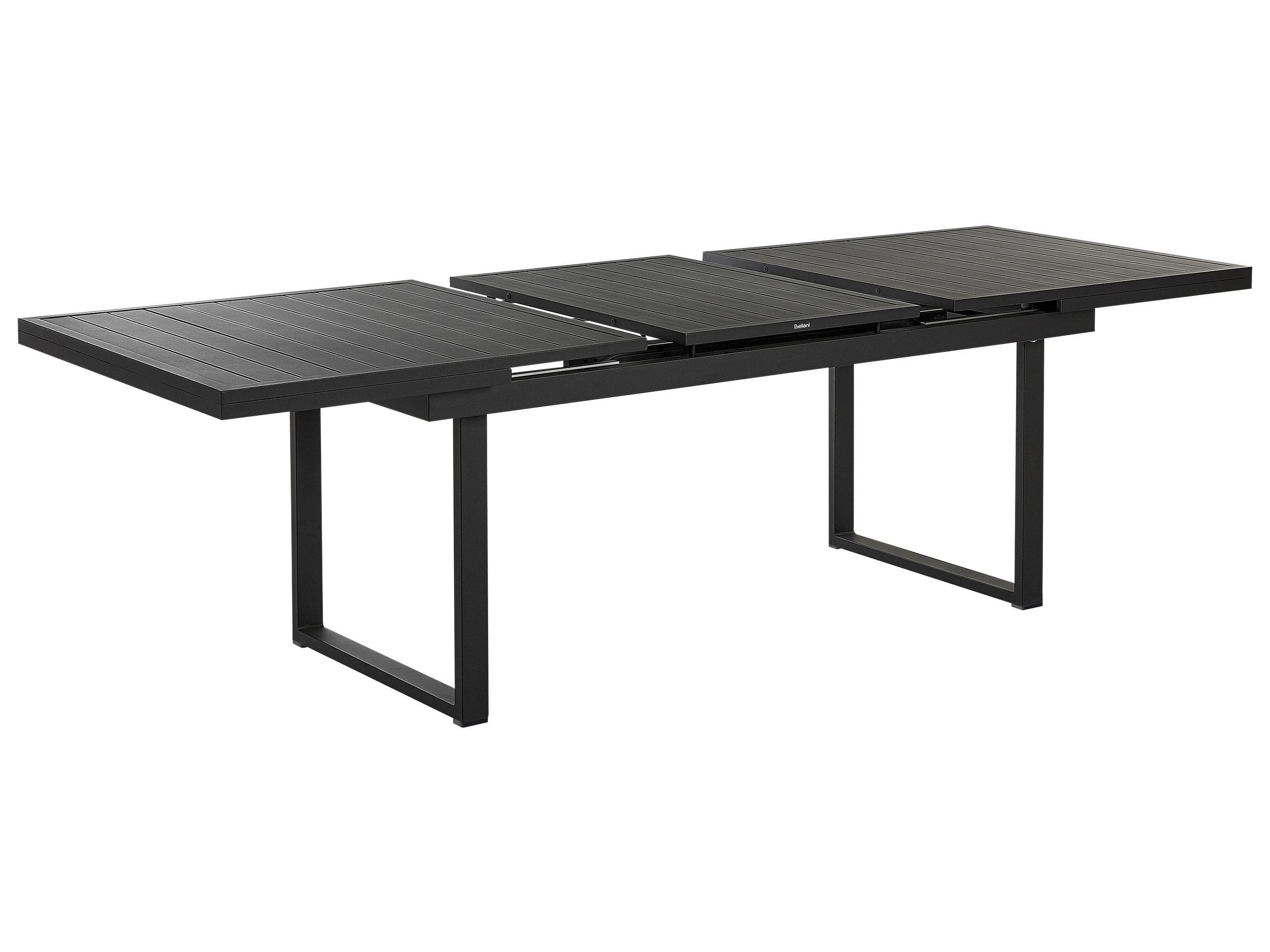 Beliani Ausziehbarer Gartentisch aus Aluminium Klassisch VALCANETTO  