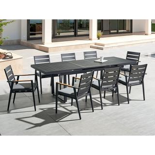 Beliani Tavolo da pranzo allungabile da giardino en Alluminio Classico VALCANETTO  