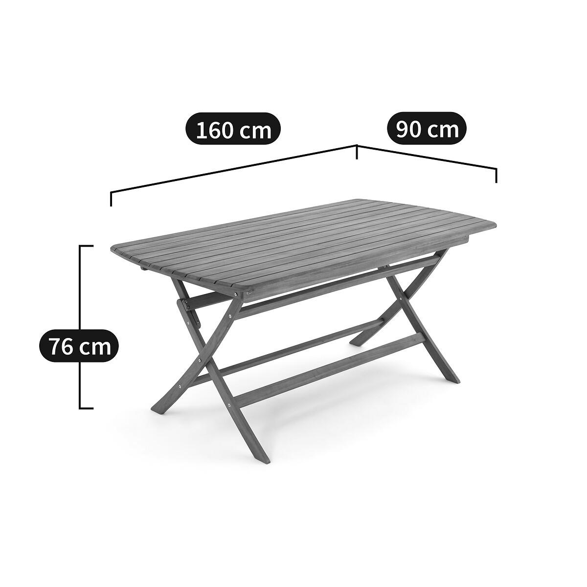 La Redoute Intérieurs Table de jardin pliante en acacia  