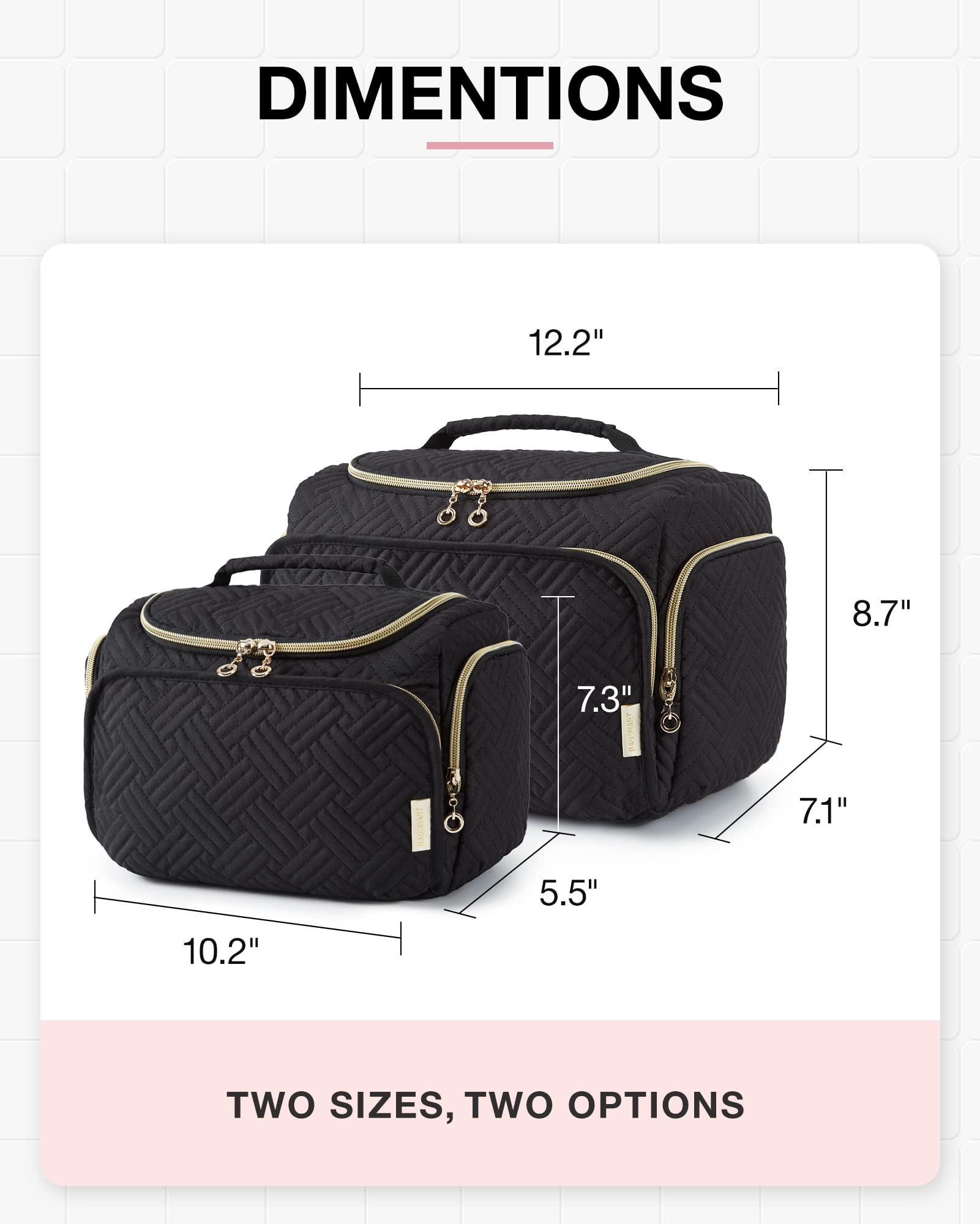 Only-bags.store Grosse weit offene Reisekosmetiktasche mit Griff  