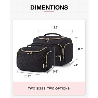 Only-bags.store Grosse weit offene Reisekosmetiktasche mit Griff  