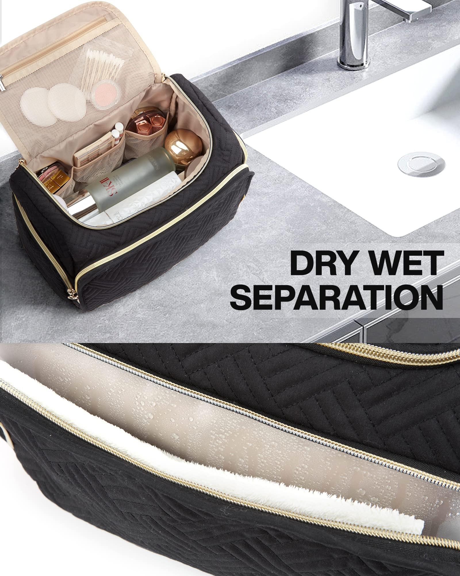 Only-bags.store Grosse weit offene Reisekosmetiktasche mit Griff  