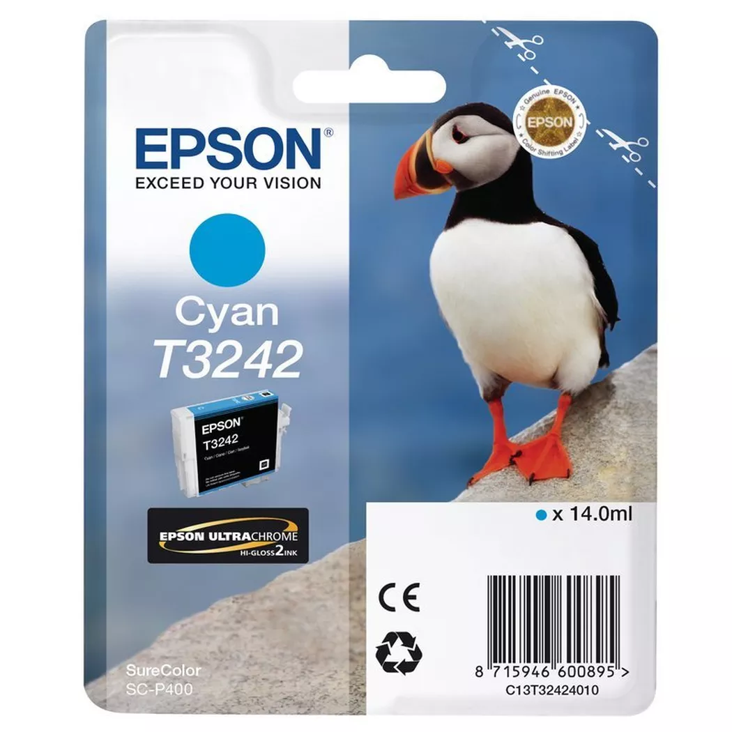 Epson – Tintenpatrone cyan T324240 SureColor SC-P400 14ml, One Size