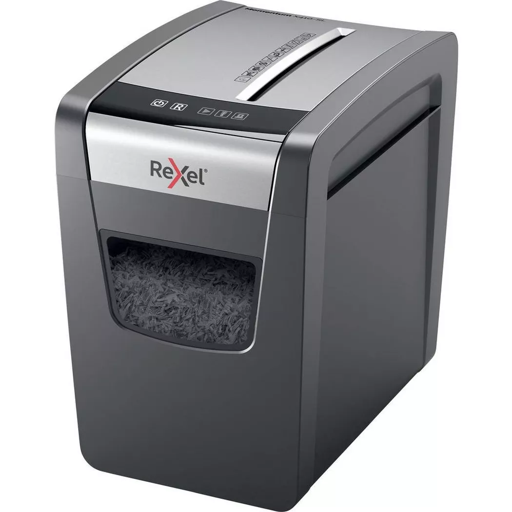 Rexel Momentum X410-SL Slimline Cross Cut Paper Shredder P4