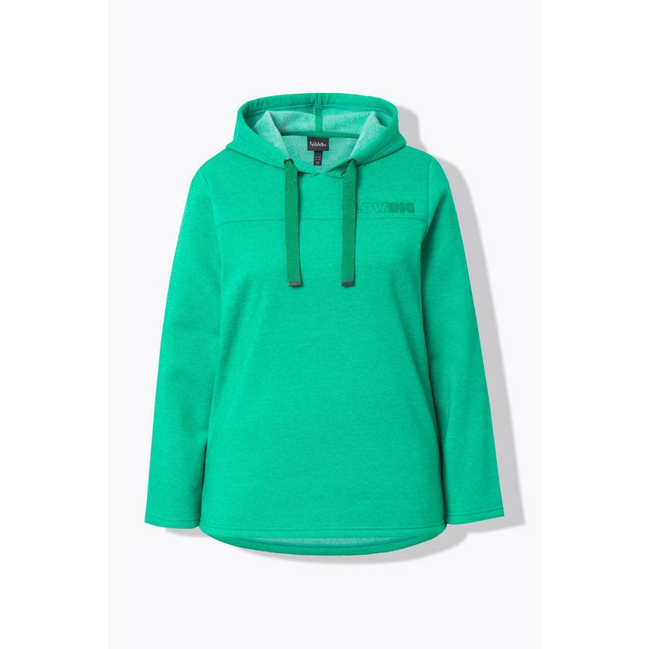 Ulla Popken Sweat-shirt à Capuche Manches Longues Classic avec Imprimé Lettres  