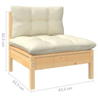 VidaXL 2-sitzer gartensofa holz  