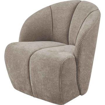 Fauteuil Mojo pivotant tissu côtelé sable foncé