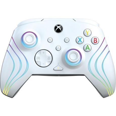 pdp  Controller con cavo Afterglow Wave: White Per Xbox Series X|S, Xbox One e Windows 10/11 