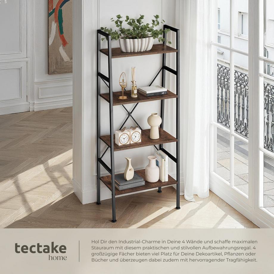 Tectake Scaffale a scala  Newcastle stile industriale  