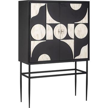 Etagère murale Mendoza noir beige 100X150