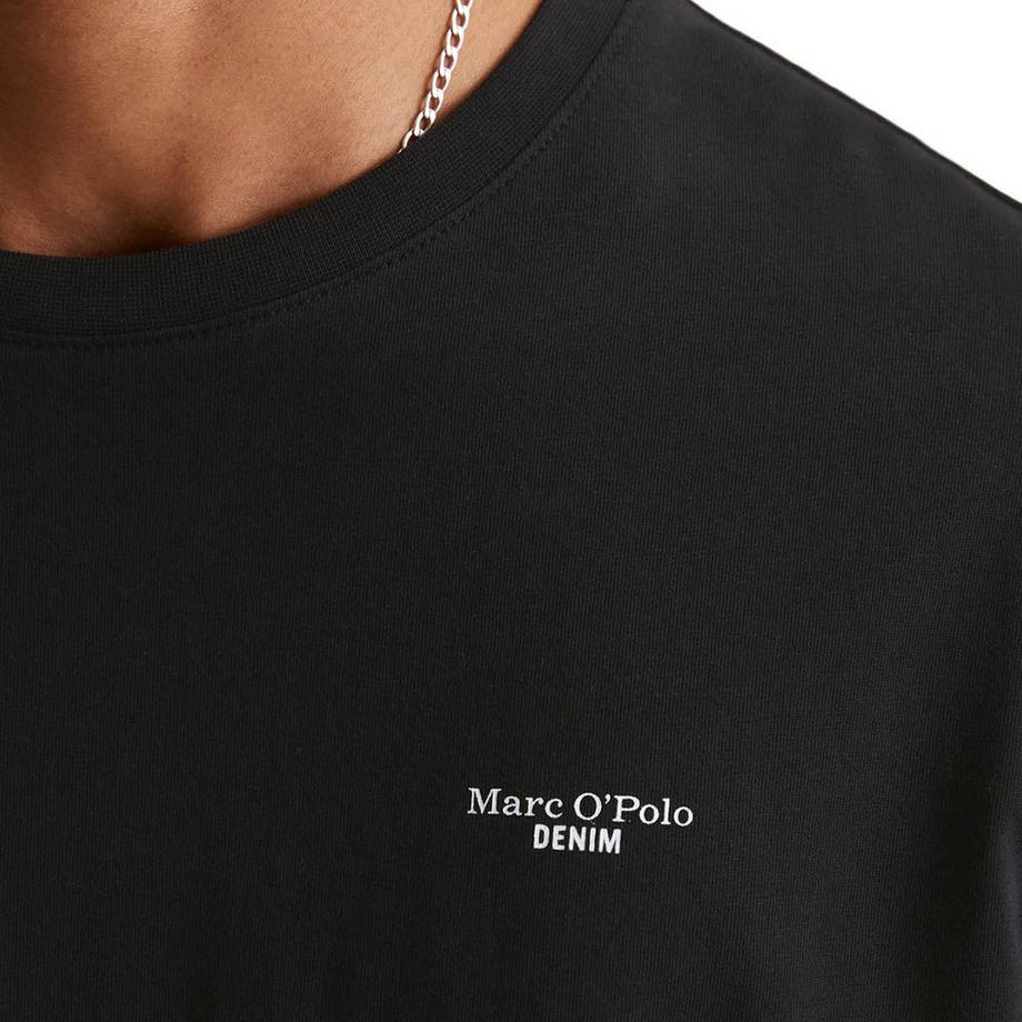 Marc O'Polo Denim T-shirt  Paquet de 2 Confortable à porter-T-Shirt, SSL, Logo Print, Reg F  