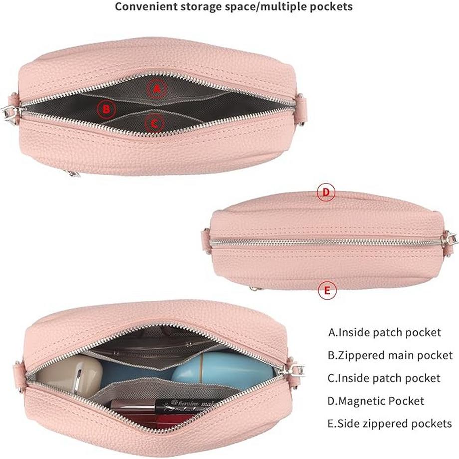 Only-bags.store Mini Borsa a Tracolla Quadrata con Ampia Tracolla  