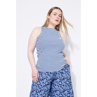 Studio Untold Tanktop Slim Shape Rippjersey Ringel  