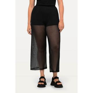 Ulla Popken  Mesh-Hose, transparent, weites Bein, Elastikbund 