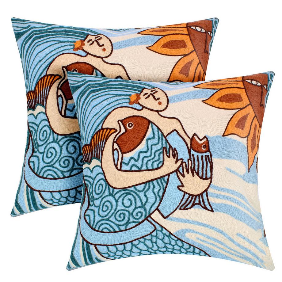 Avizar Lot 2 Housses de Coussin Art Sunna  