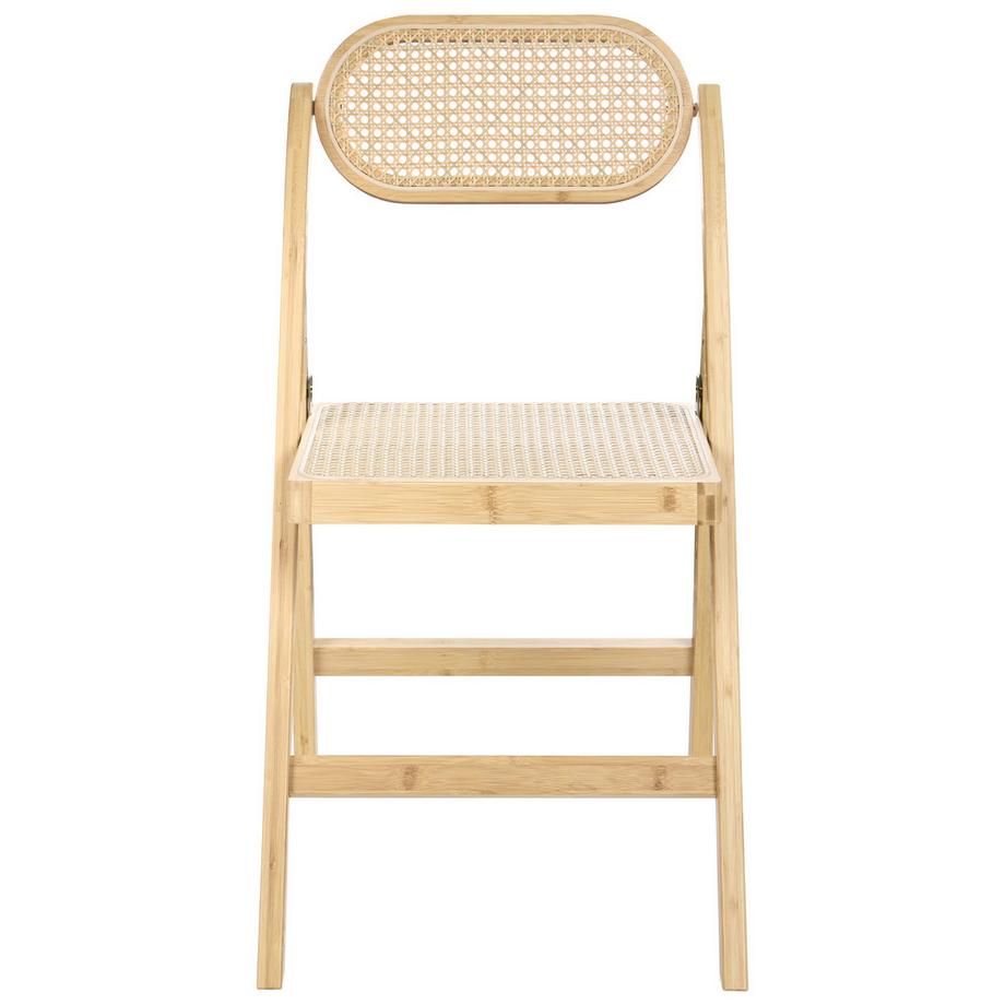 Beliani Esszimmerstuhl 2er Set aus Bambus Boho ORAISON  
