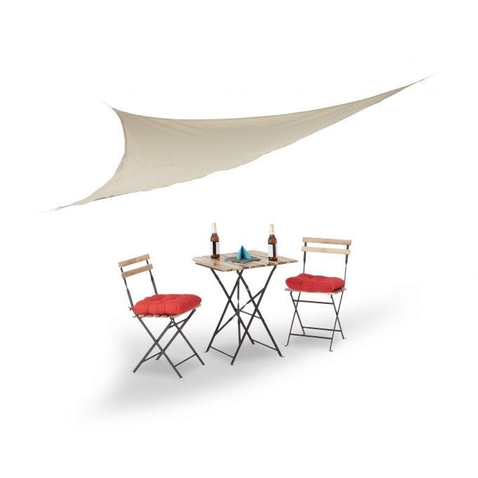 B2X Voile d'ombrage triangulaire beige  