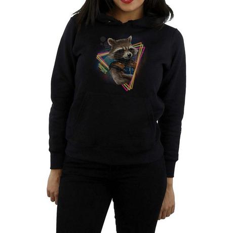 Guardians Of The Galaxy Felpa con cappuccio Rocket Raccoon Triangolo Neon  