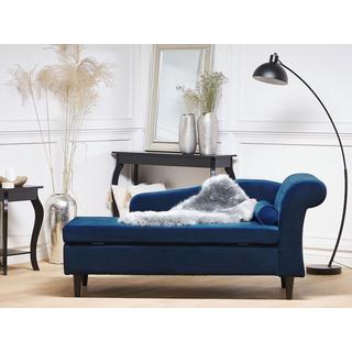 Beliani Chaise longue versione destra en Velluto Glamour LUIRO  