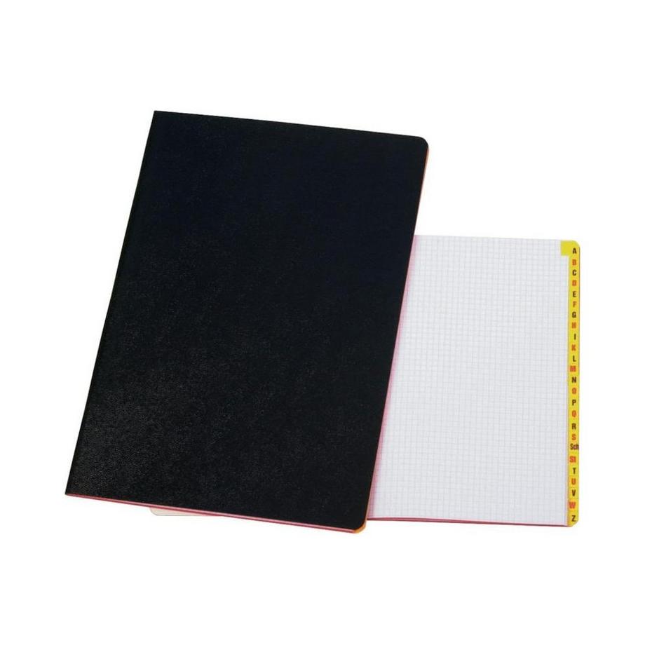 NEUTRAL Carnet en plastique neutre avec registre, 48 pages, 10  