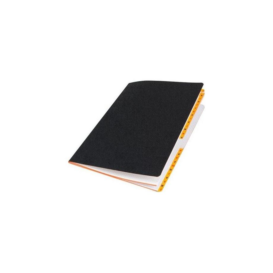 Carnet en plastique neutre avec registre, 48 pages, 10