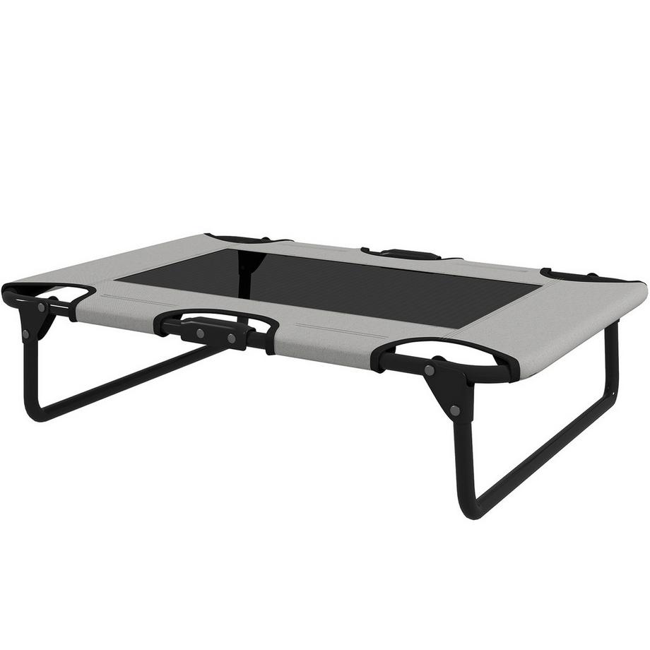 Cuccia per Cani Rialzata Cuccia Pieghevole per Animali Domestici Lettino per Cani da Esterno con Design a Rete Traspirante per Cani di Piccola e Media Taglia Oxford Grigio Chiaro 75 x 51 x 18 cm |