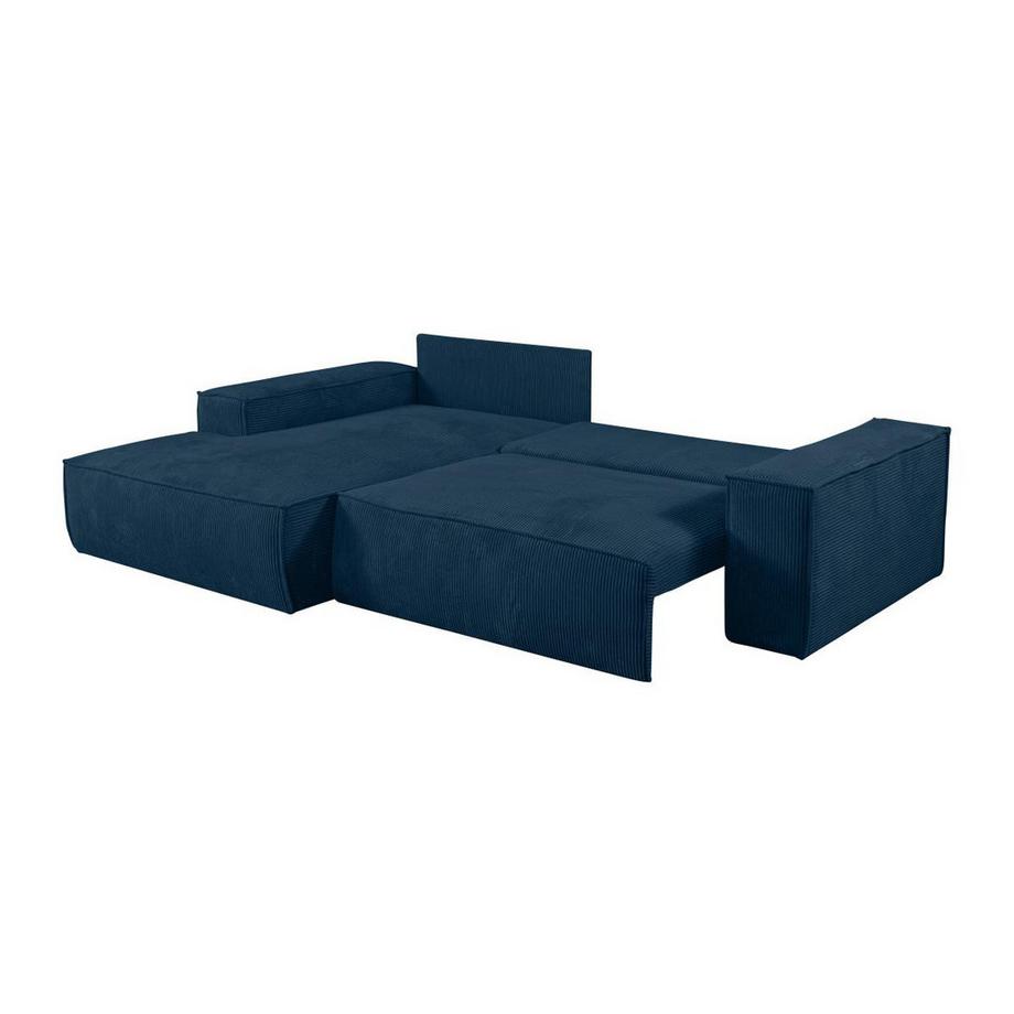 Vente-unique Ecksofa mit Schlaffunktion Kord Ecke Links AMELIA von PASCAL MORABITO  