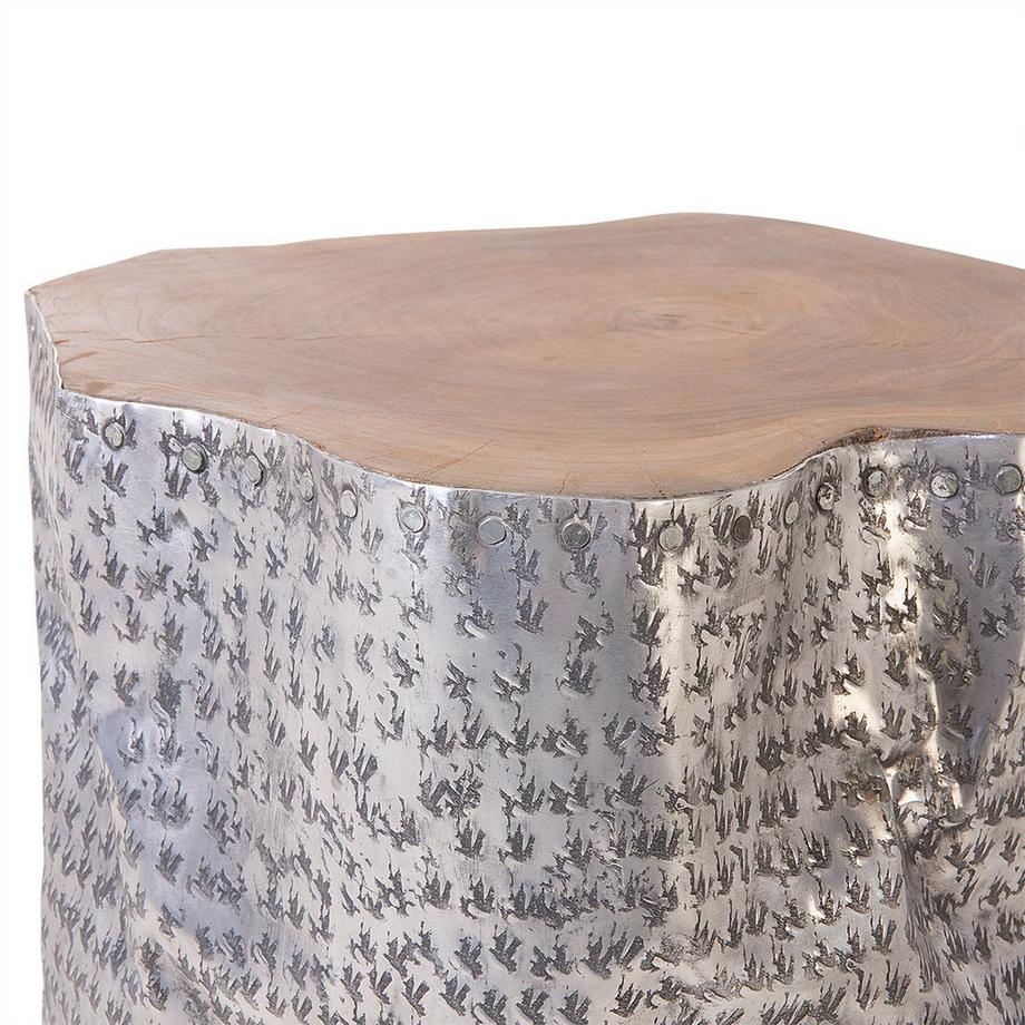 Beliani Beistelltisch aus Teakholz  GORDON  