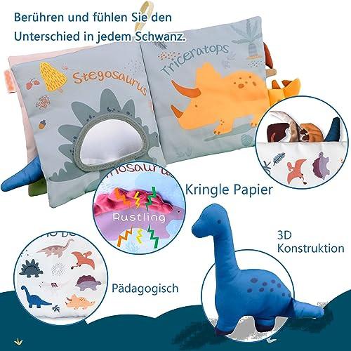 Activity-board  Babybuch Baby Spielzeug, Dinosaurier Spielzeug Baby, Knisterbuch Baby Stoffbuch Baby Fühlbuch Baby 