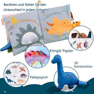 Activity-board  Babybuch Baby Spielzeug, Dinosaurier Spielzeug Baby, Knisterbuch Baby Stoffbuch Baby Fühlbuch Baby 