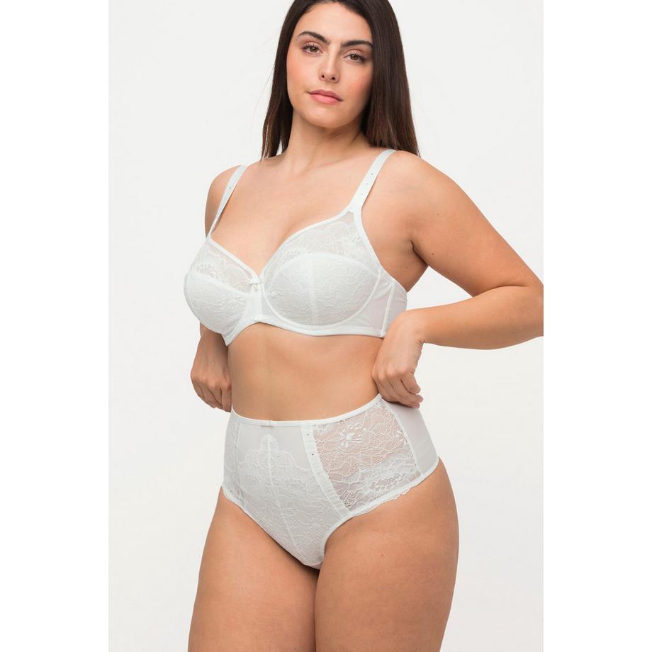 Ulla Popken Culotte String Dentelle T-String Strass Fantaisie  