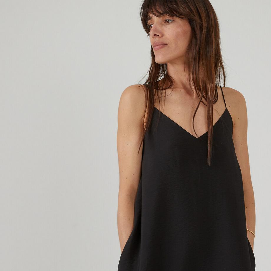 La Redoute Collections Maxikleid mit schmalen Trägern  