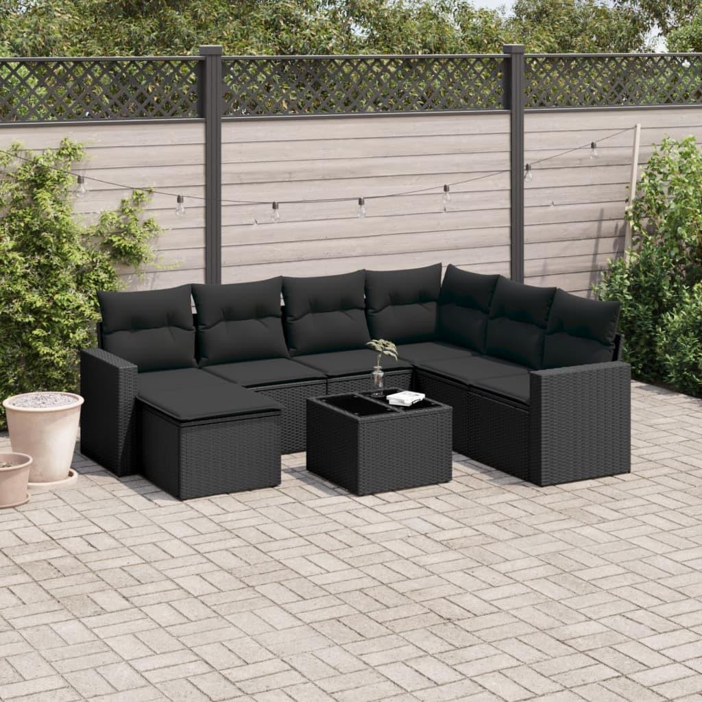 VidaXL set divano da giardino Polirattan  