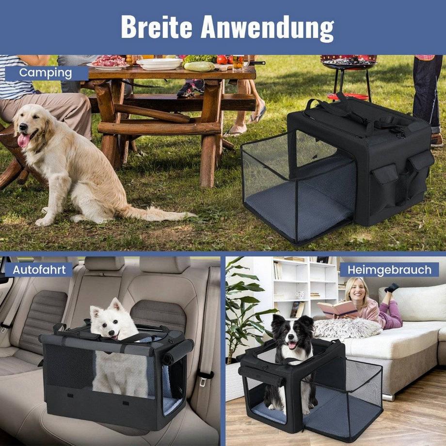 Northix  Sac de transport pliable pour animaux de compagnie avec ouvertures 