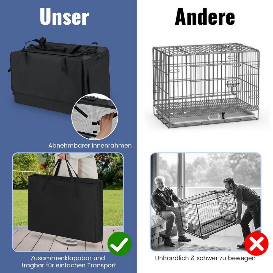 Northix  Sac de transport pliable pour animaux de compagnie avec ouvertures 