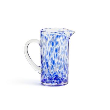 Carafe en verre moucheté