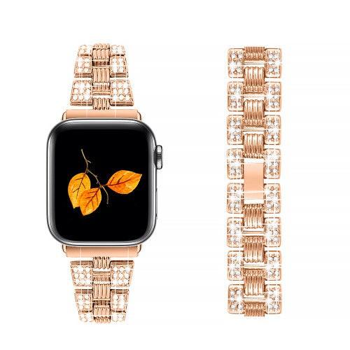 Cover-Discount  Apple Watch 44/45/46/49mm - Edelstahl Mit Strass Armband 