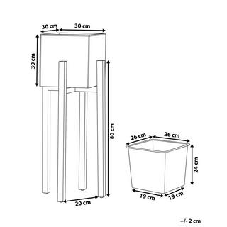 Beliani Cache-pot en Fibre-ciment Moderne DRIMOS  