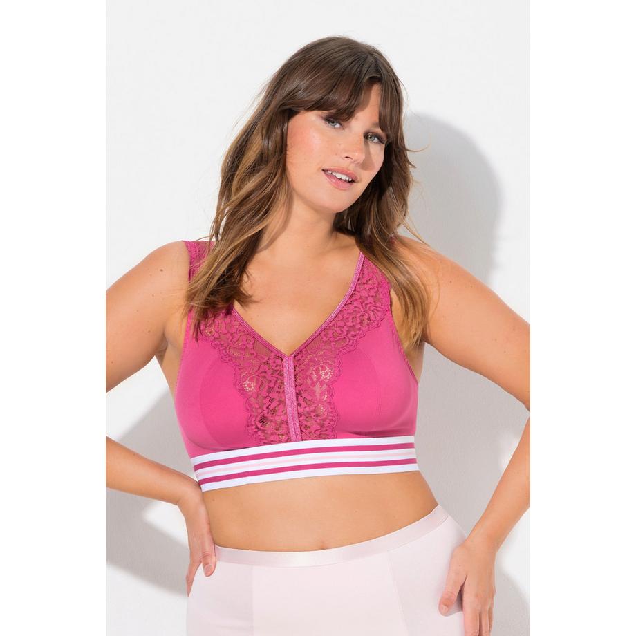 Ulla Popken Minimizer Bralette Spitze ohne Bügel  
