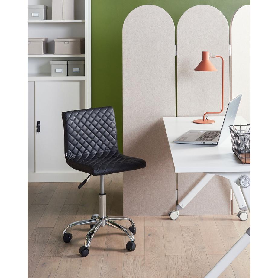 Beliani Sedia da scrivania en Pelle sintetica Retrò ORLANDO  