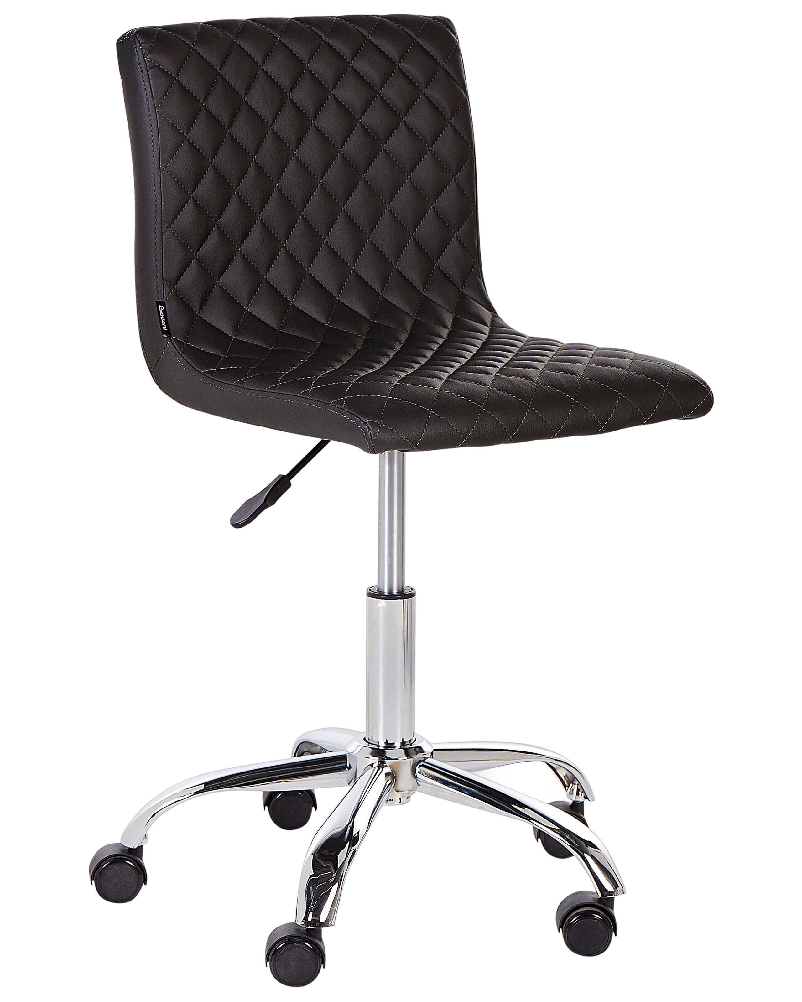 Beliani Chaise de bureau en Cuir PU Rétro ORLANDO  