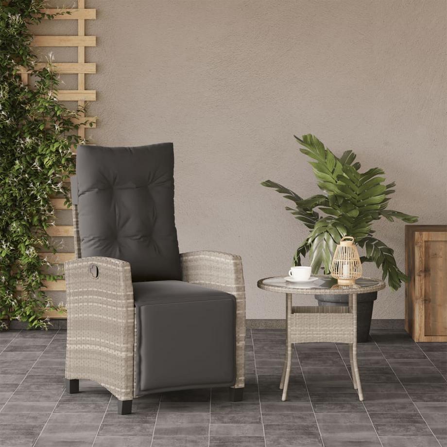 VidaXL Gartensessel verstellbar poly-rattan  